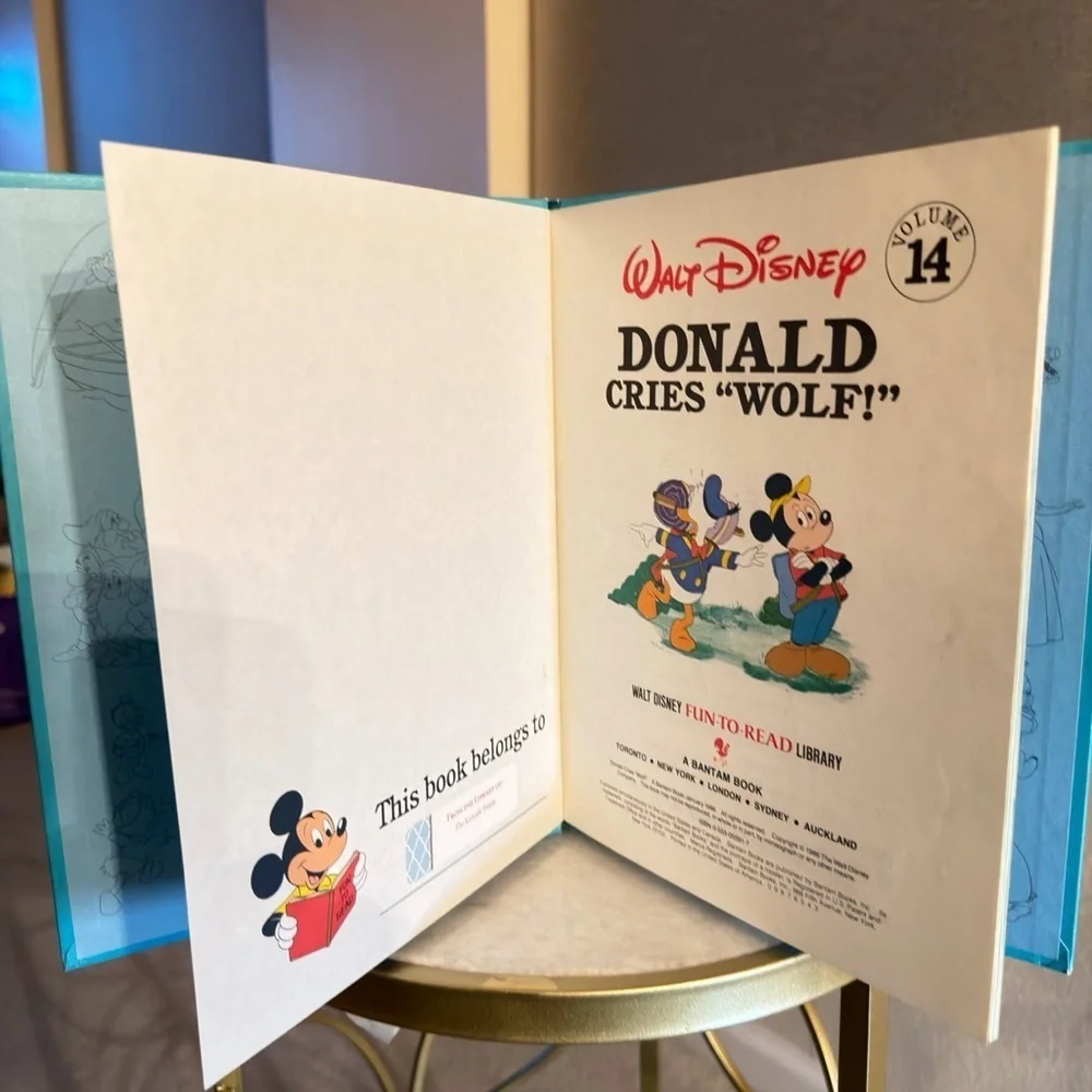 3/$25 Disney Fun-to-Read Vol. 14 1986 “Donald Cries Wolf!” Vintage Book